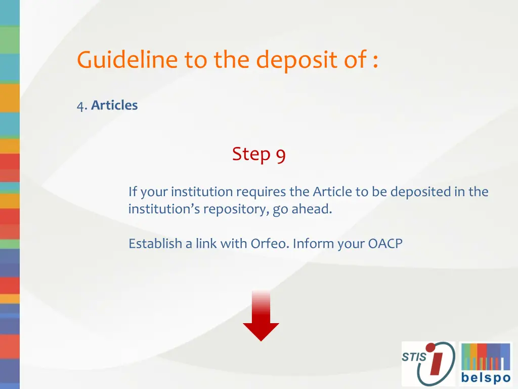 guideline to the deposit of 25