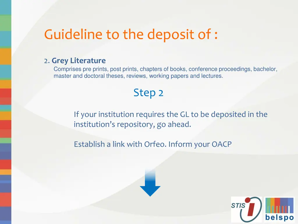 guideline to the deposit of 5