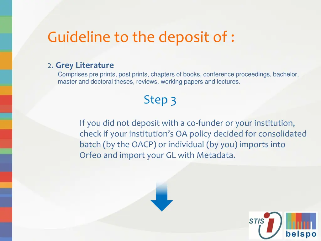 guideline to the deposit of 6