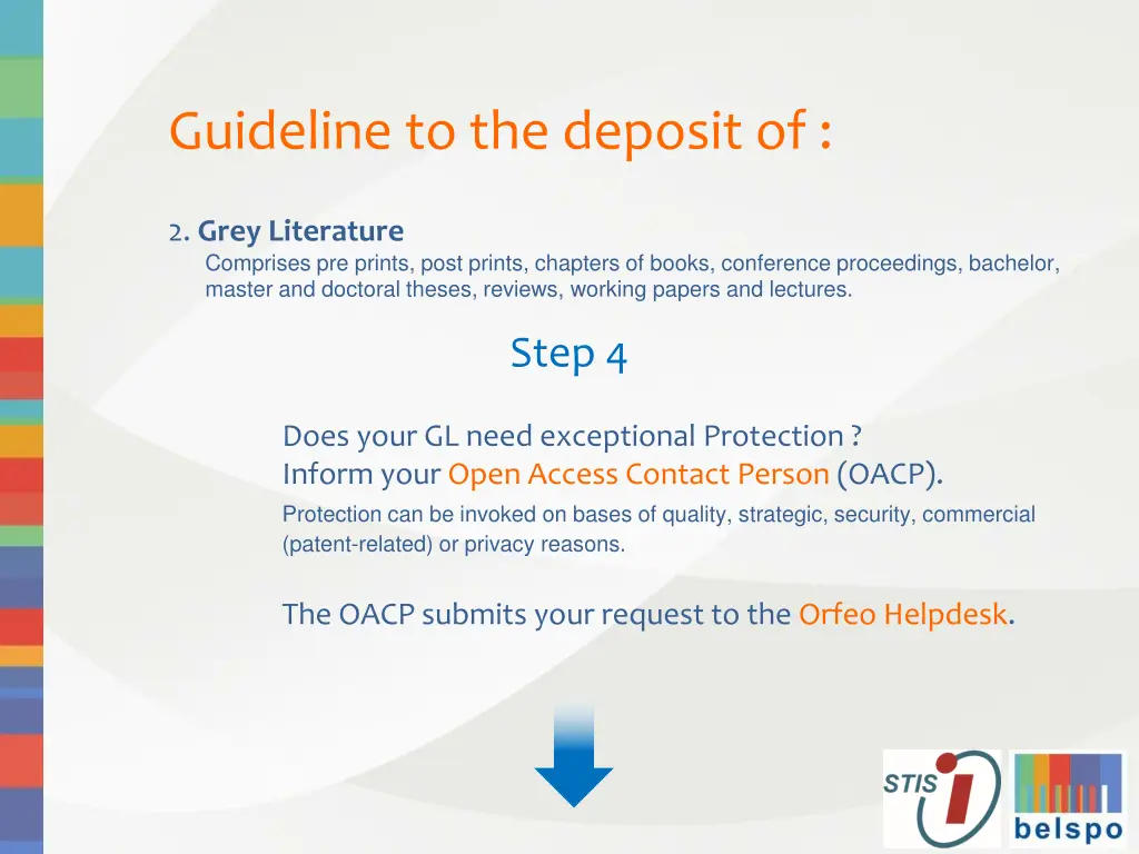 guideline to the deposit of 7