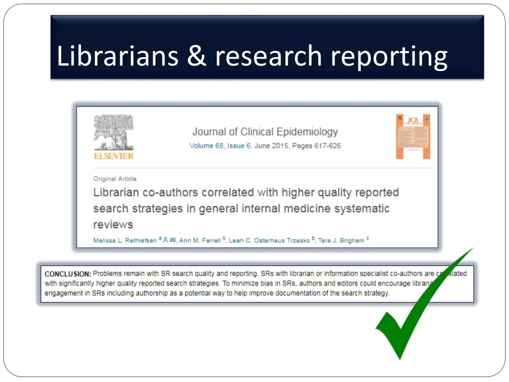 librarians research reporting