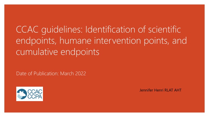 ccac guidelines identification of scientific