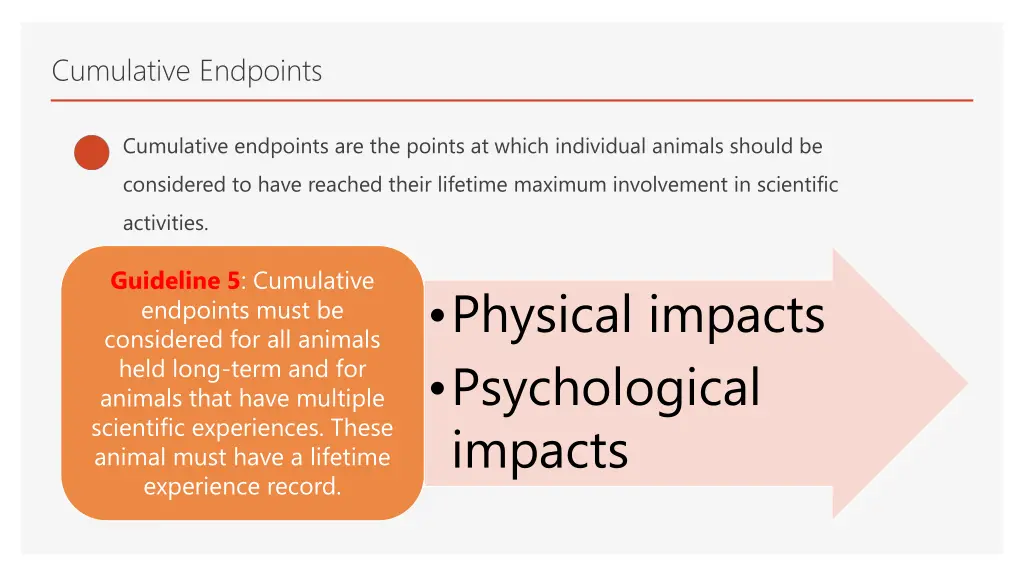 cumulative endpoints