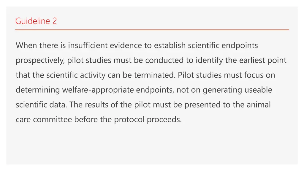 guideline 2