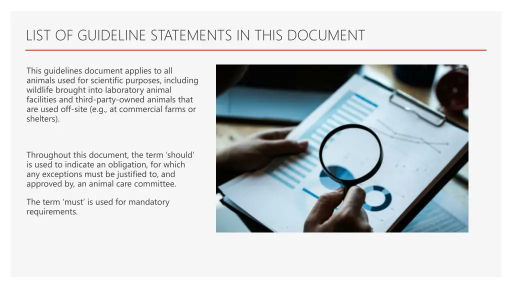 list of guideline statements in this document