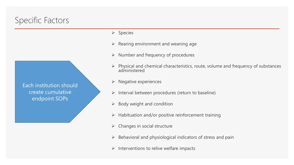 specific factors