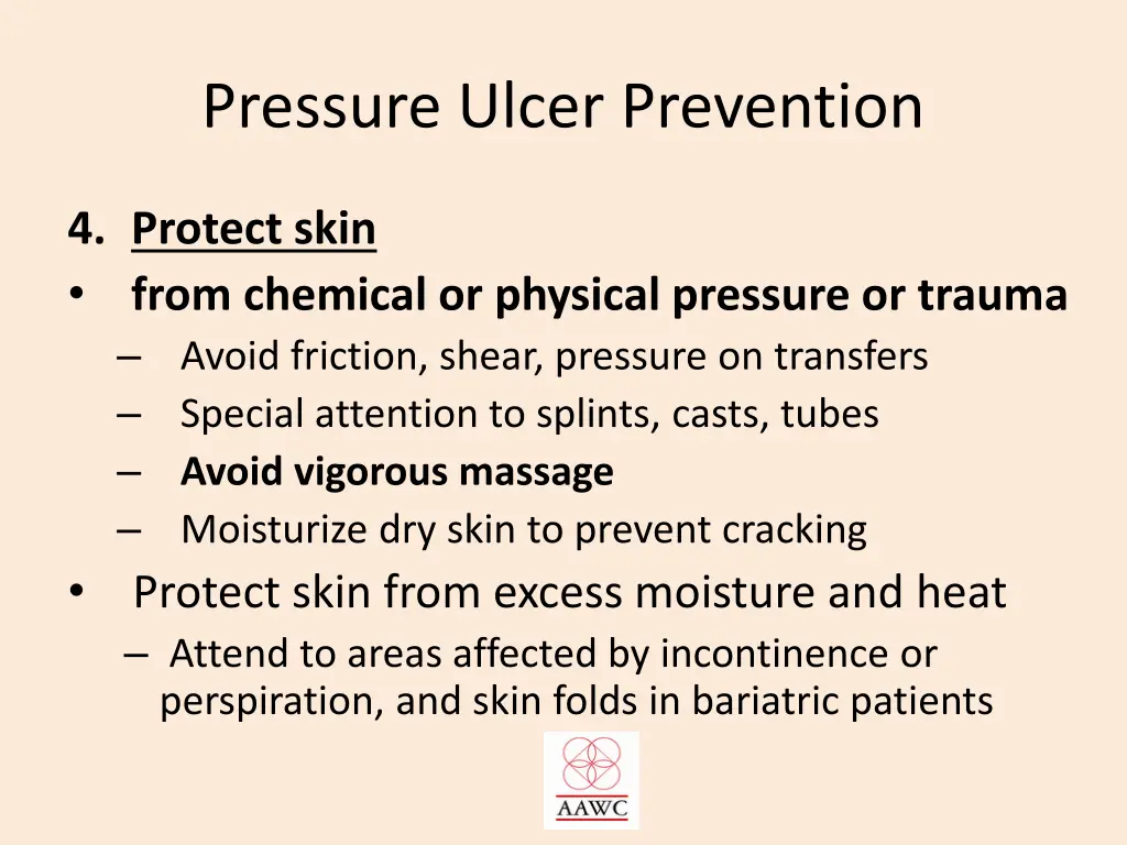 pressure ulcer prevention