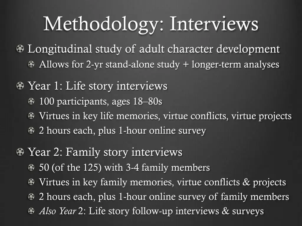 methodology interviews