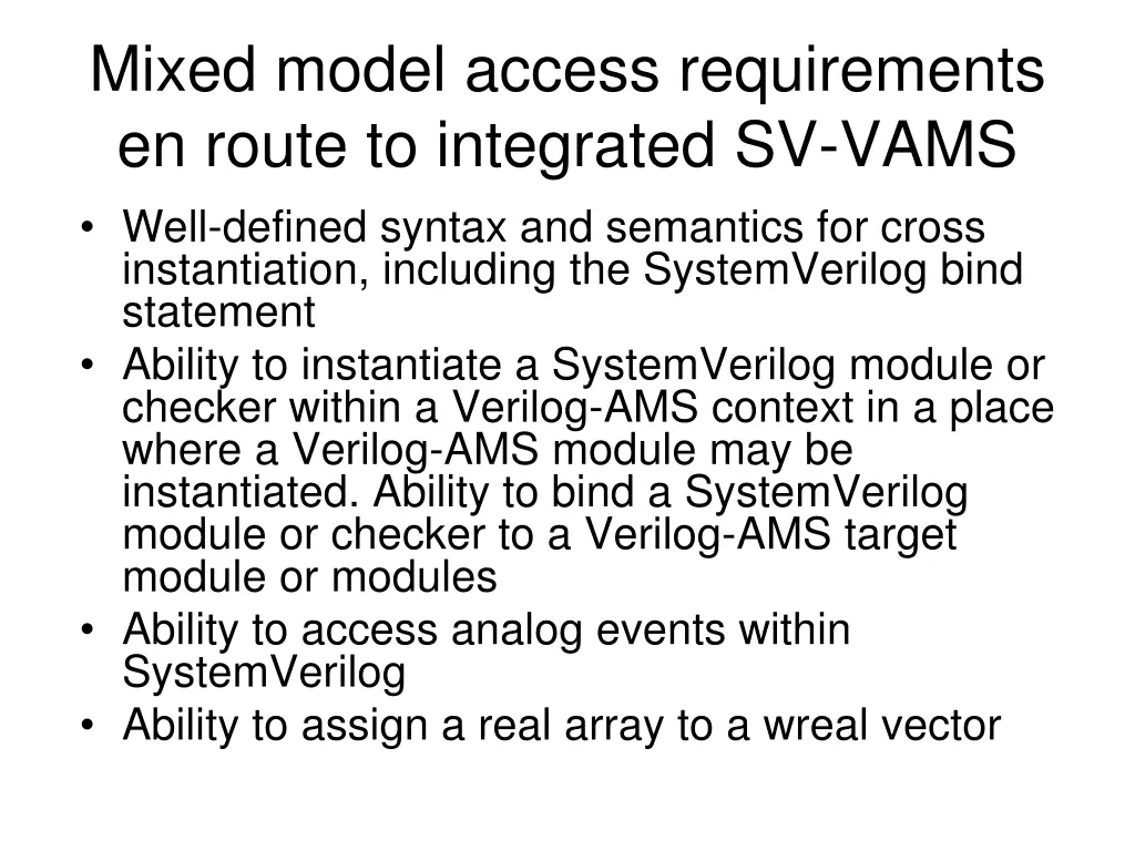 mixed model access requirements en route