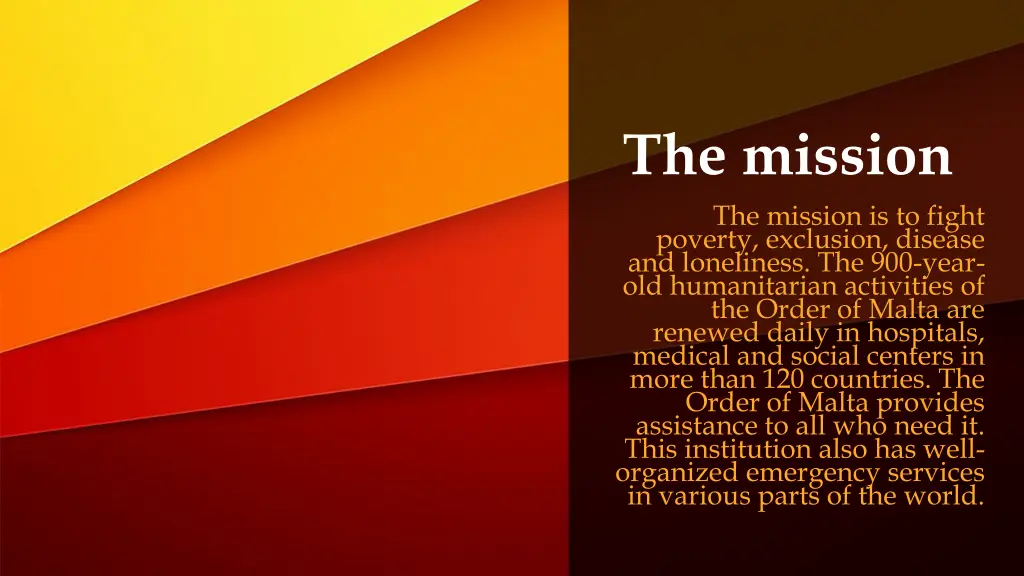 the mission the mission is to fight poverty