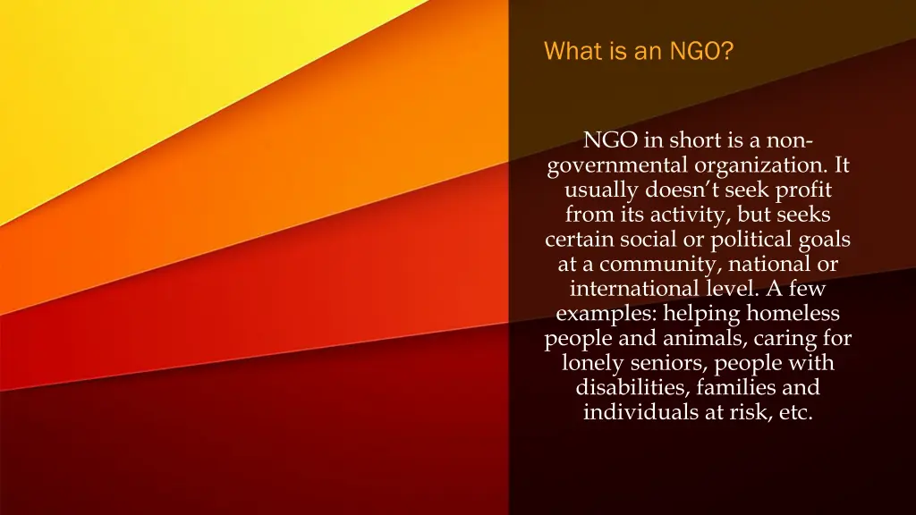 what is an ngo