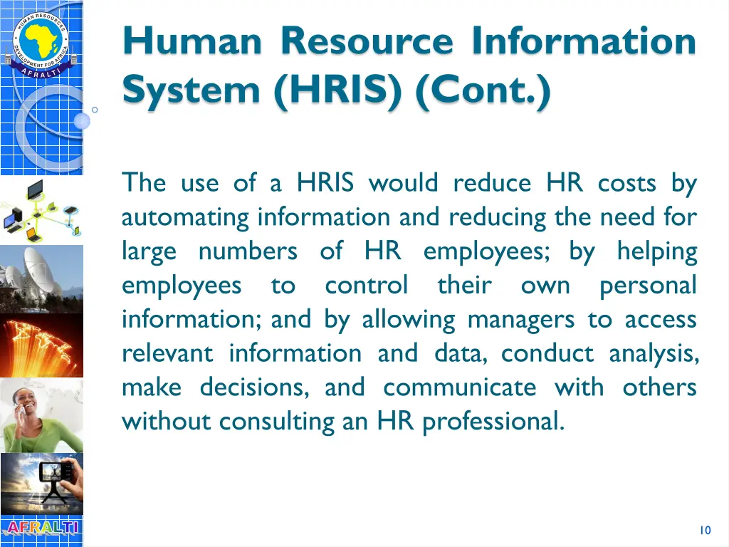 human resource information system hris cont