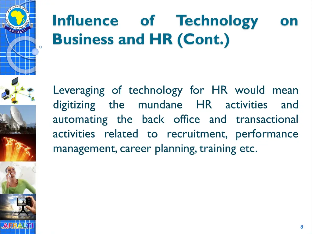 influence business and hr cont