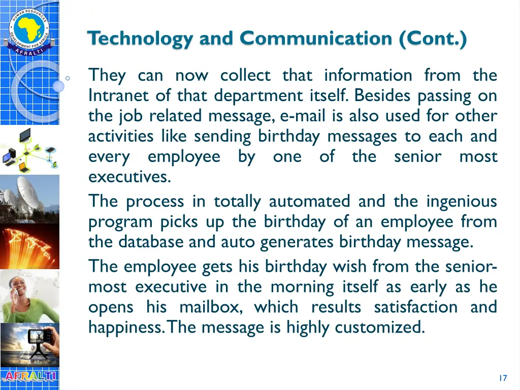 technology and communication cont