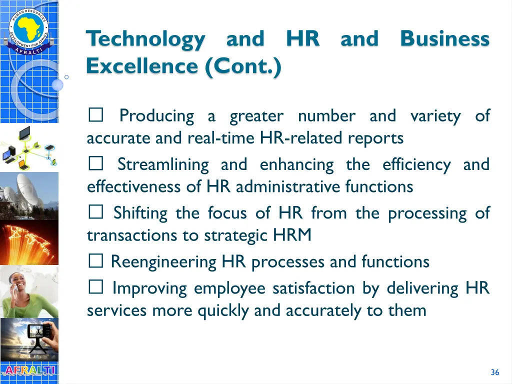 technology and hr and business excellence cont 1