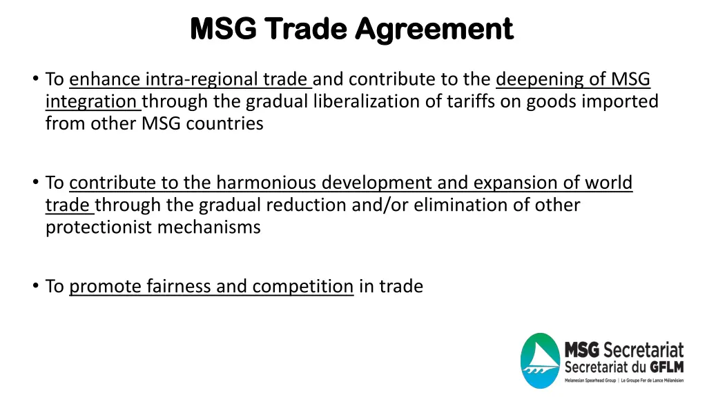 msg trade agreement msg trade agreement