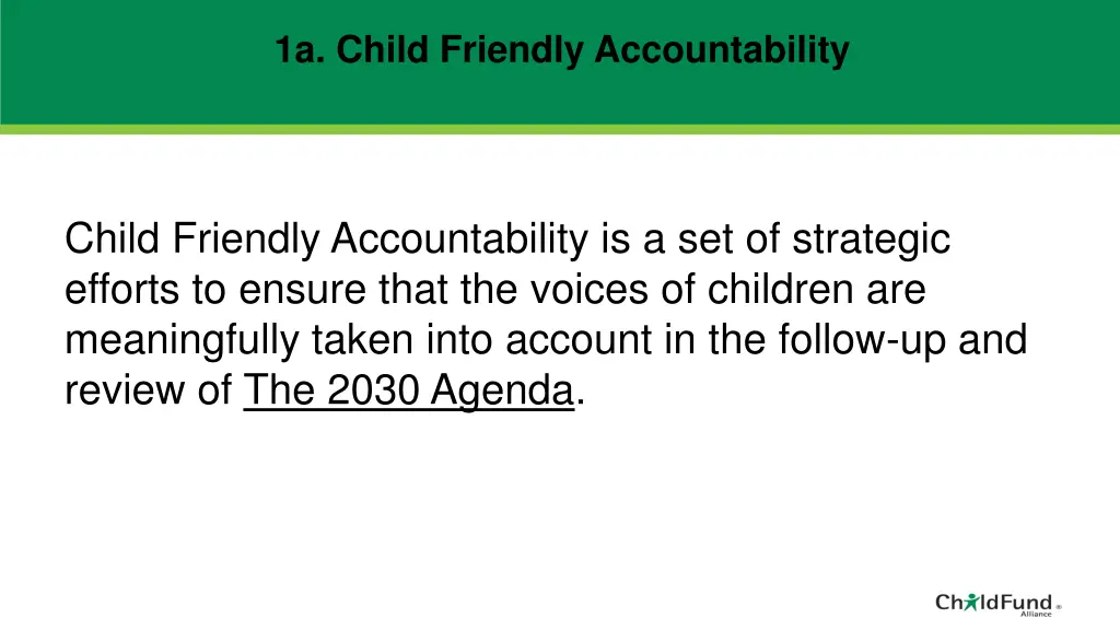 1a child friendly accountability