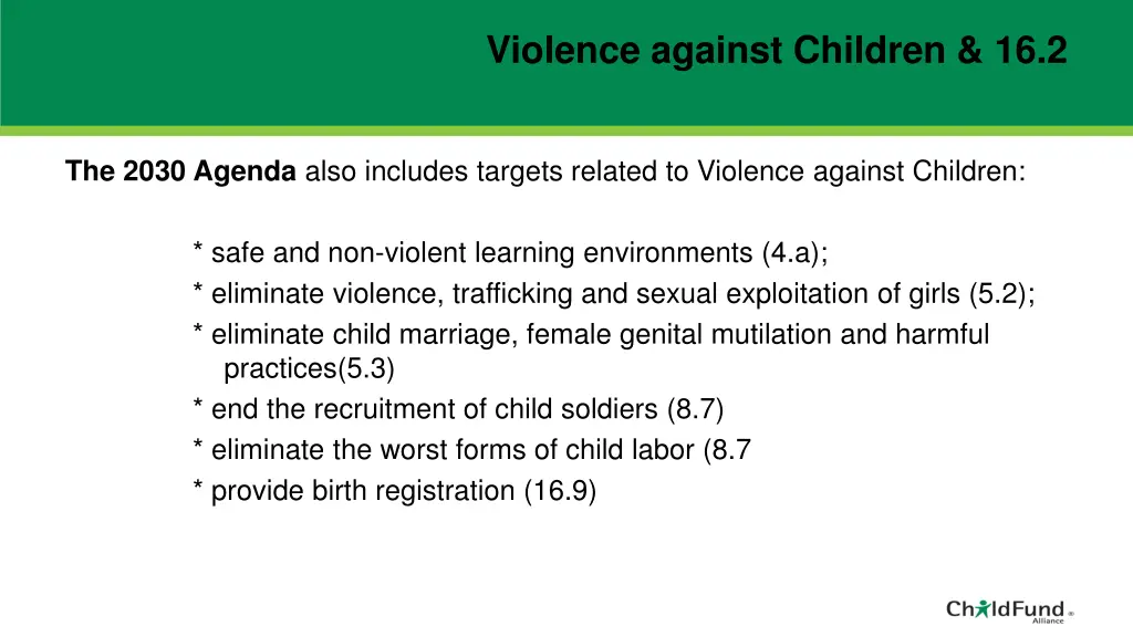 violence against children 16 2