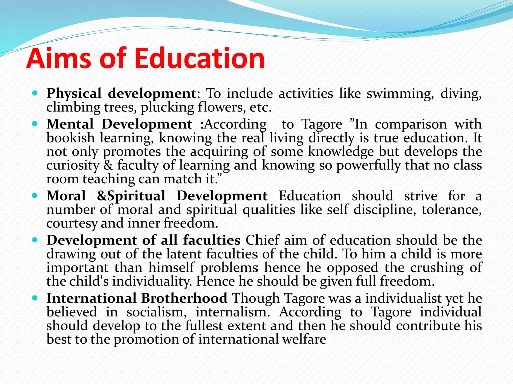 aims of education 1