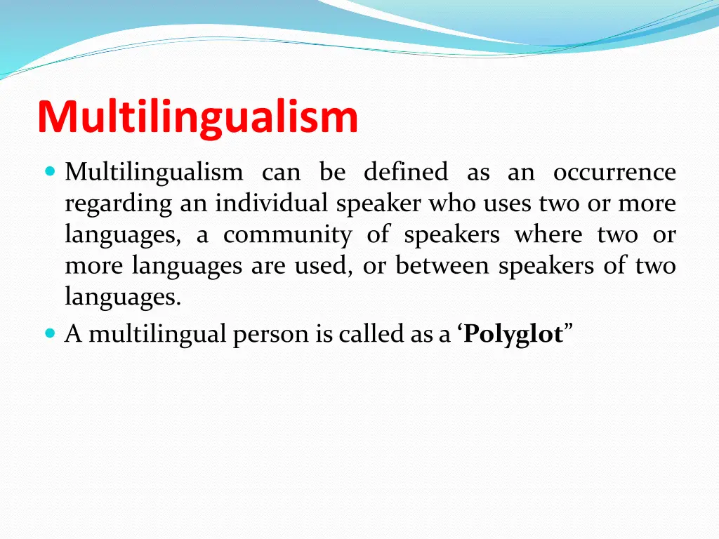 multilingualism