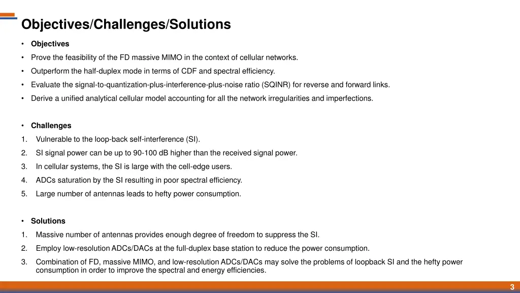 objectives challenges solutions