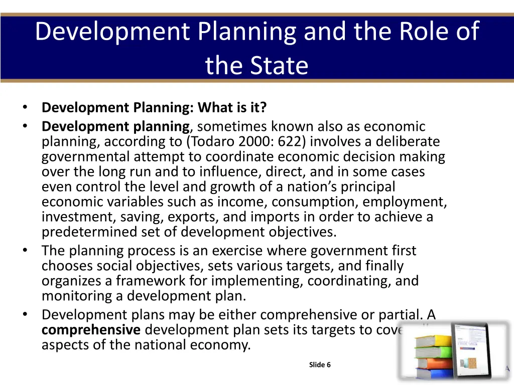 development planning and the role of the state