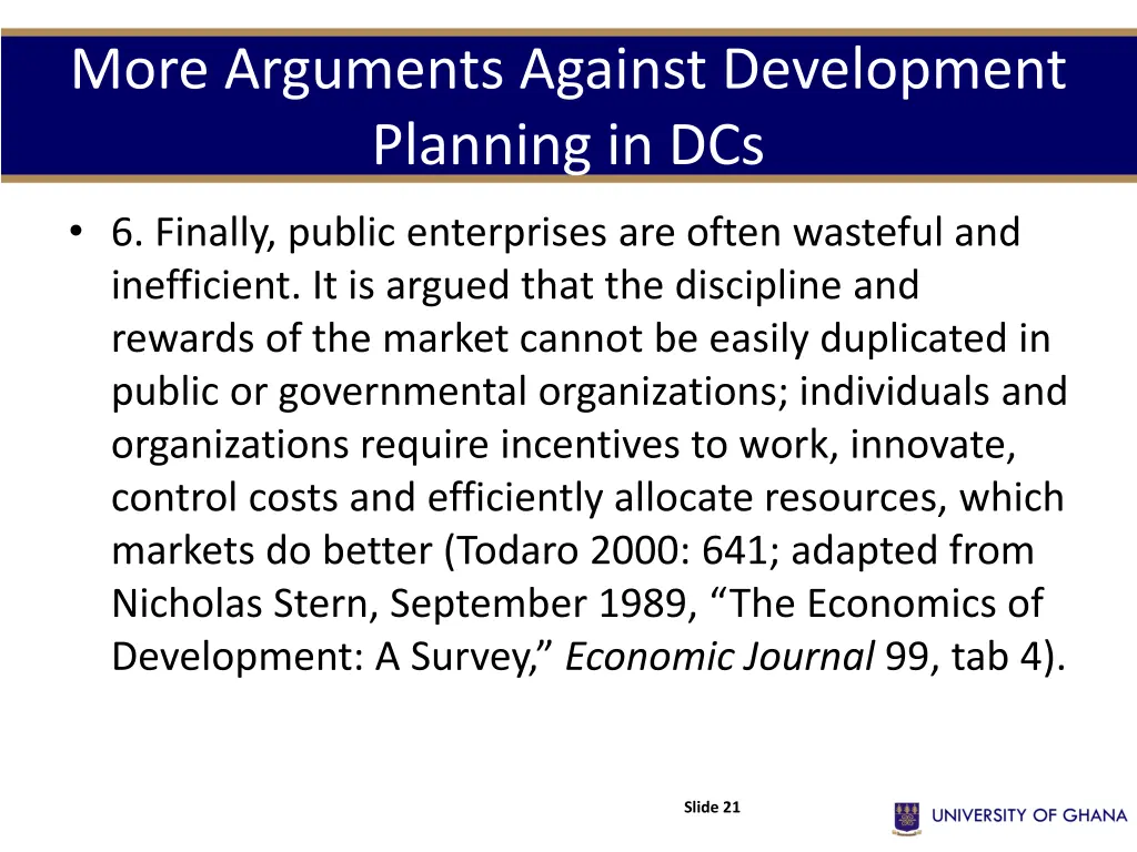 more arguments against development planning in dcs