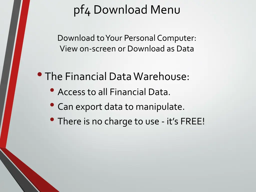 pf4 download menu