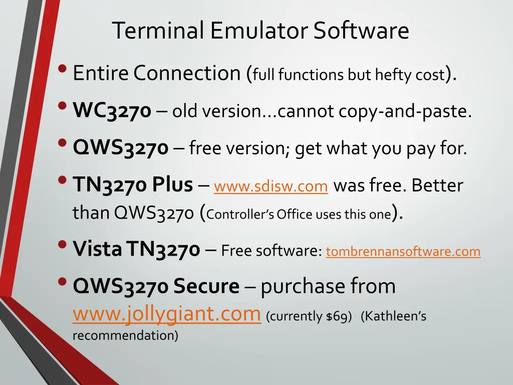 terminal emulator software entire connection full