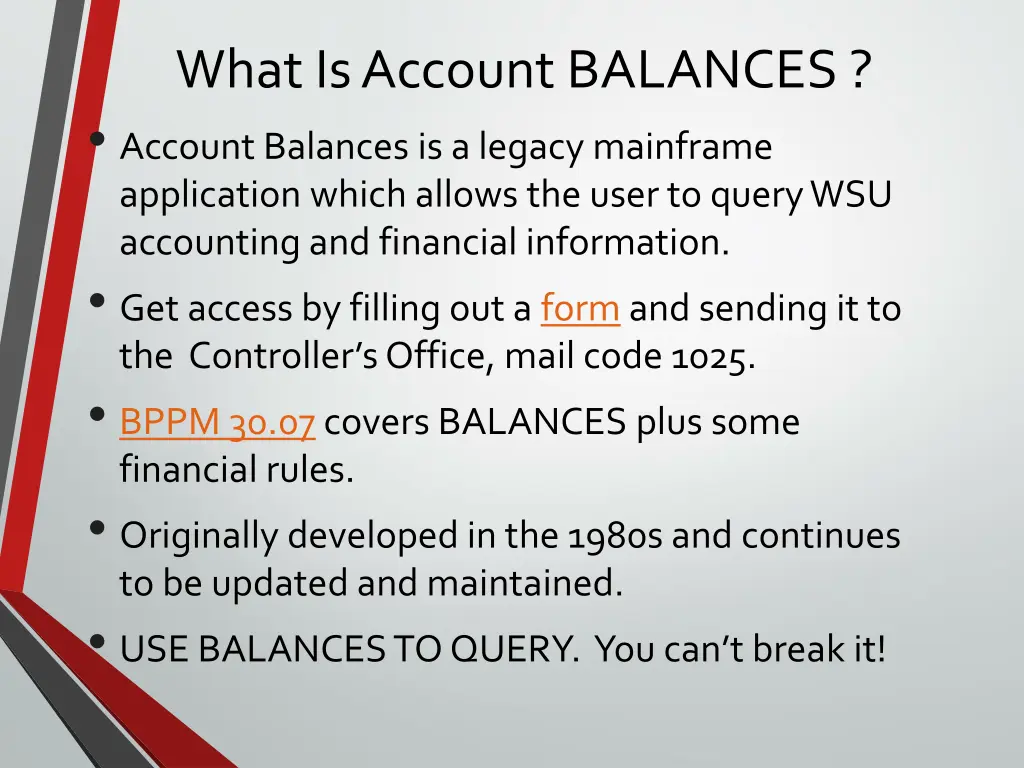 what is account balances account balances