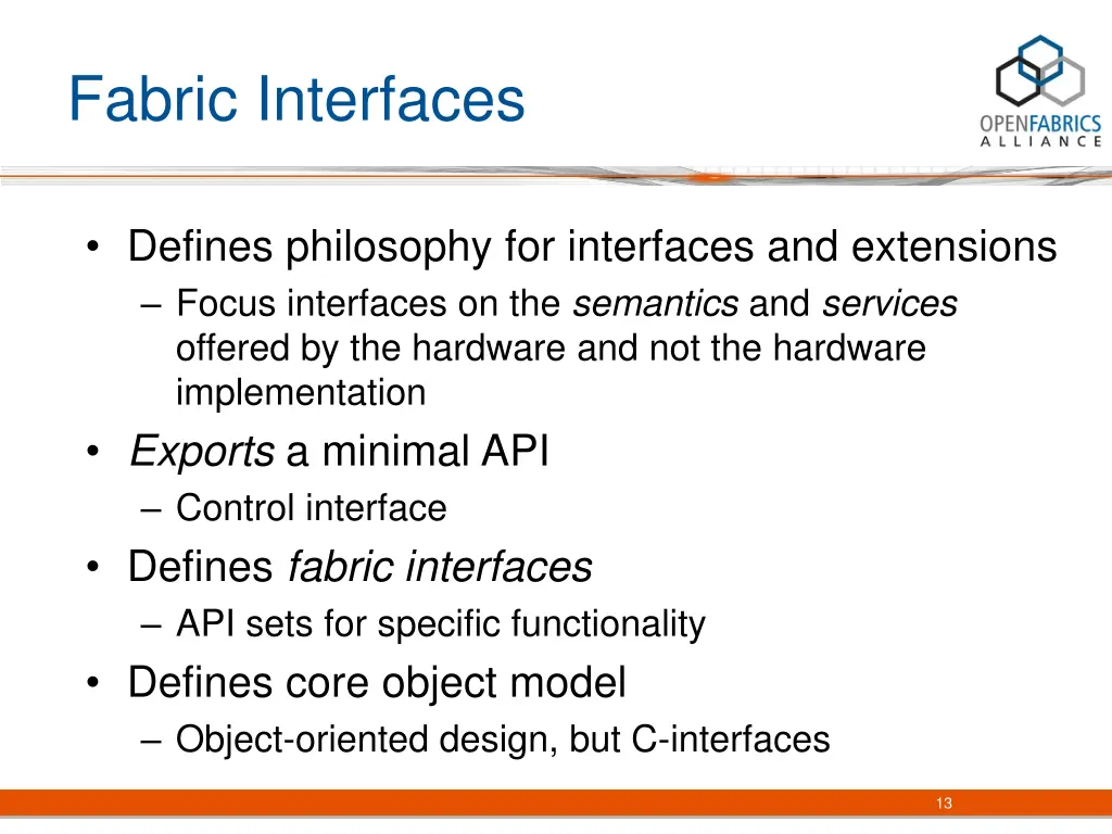 fabric interfaces 1