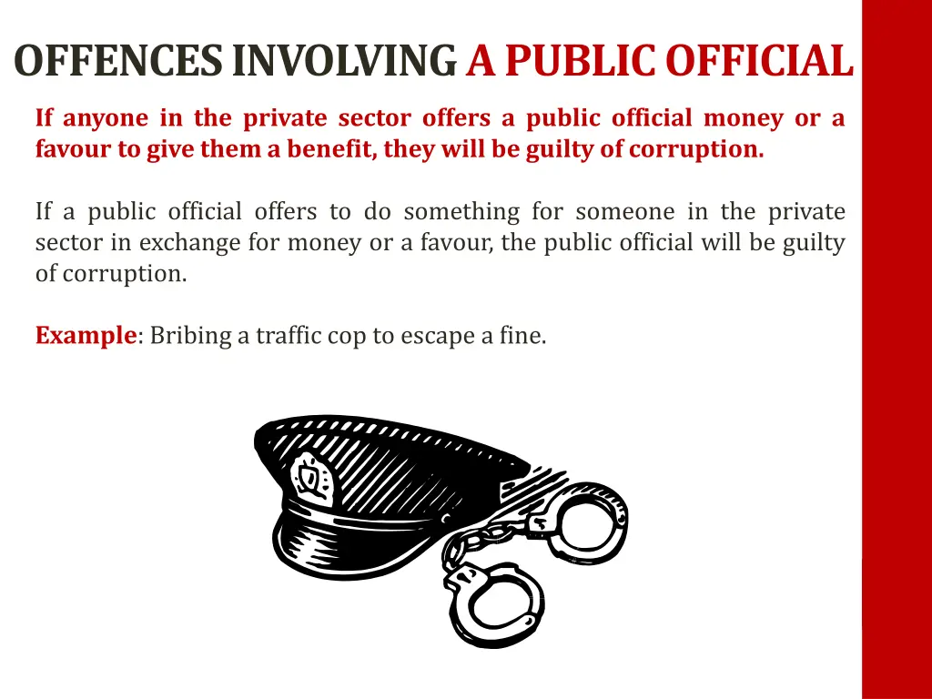 offences involving a public official