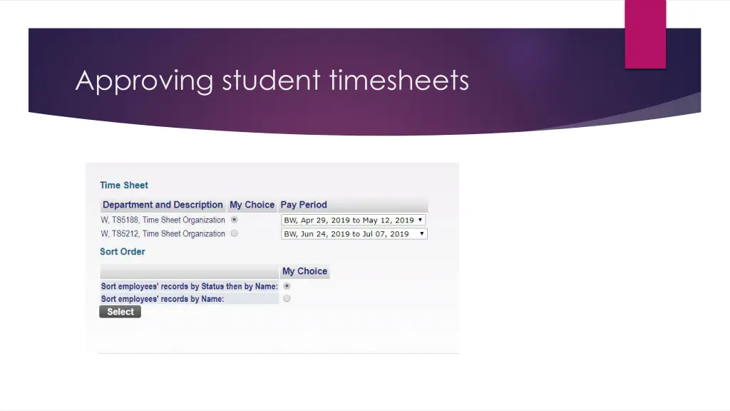 approving student timesheets 3