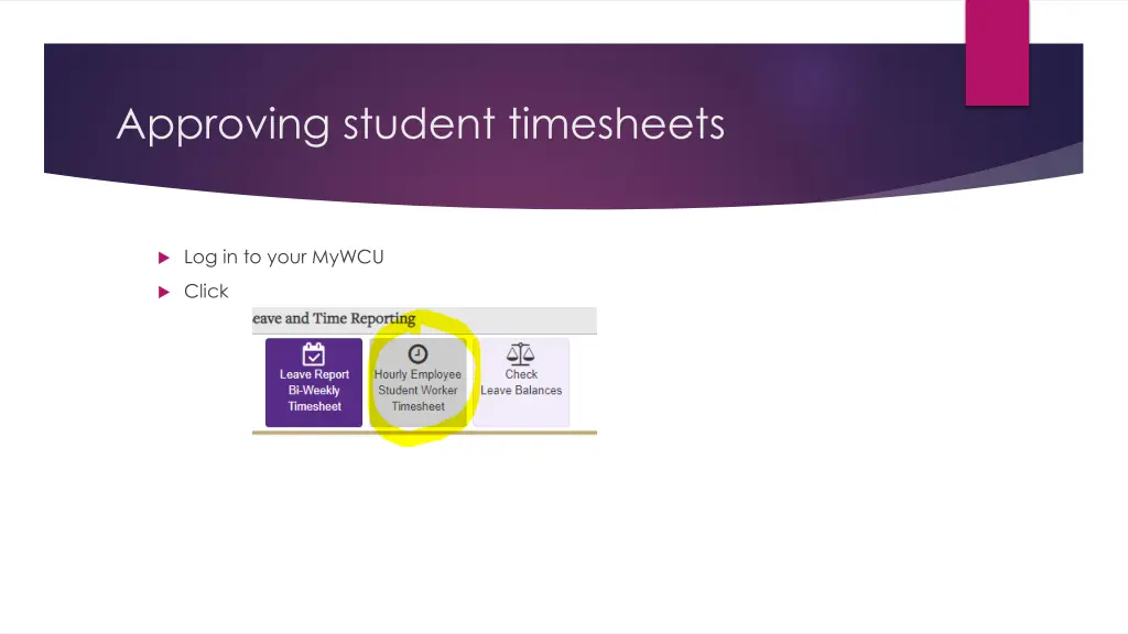 approving student timesheets