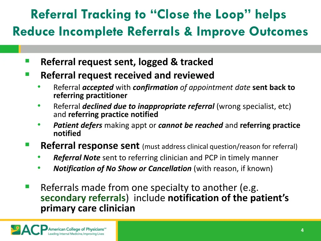 referral tracking to close the loop helps reduce