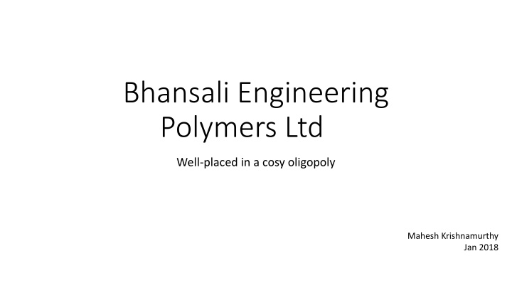 bhansali engineering polymers ltd