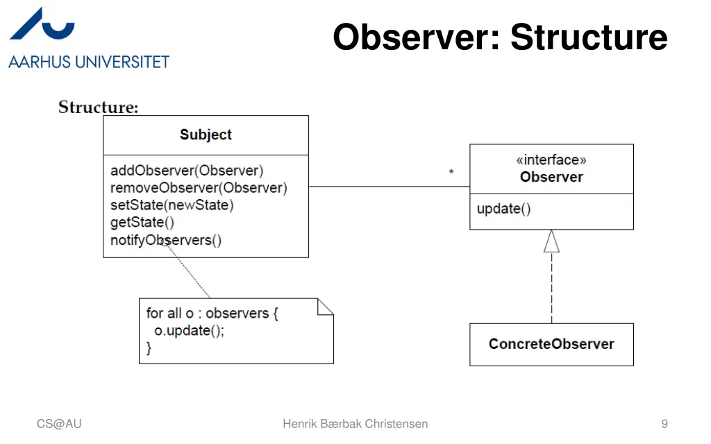 observer structure