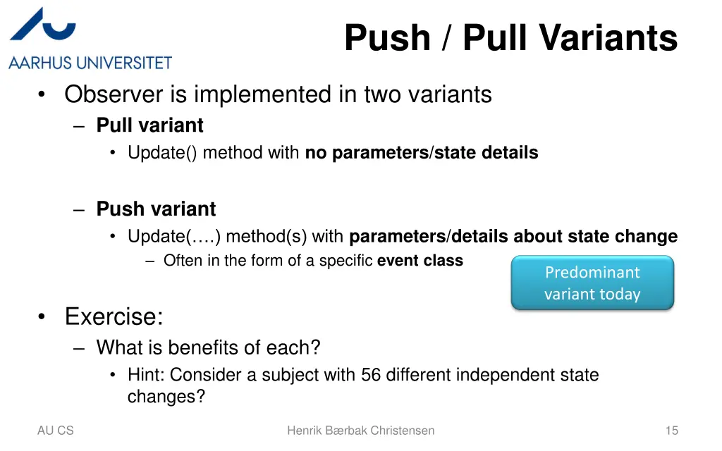 push pull variants