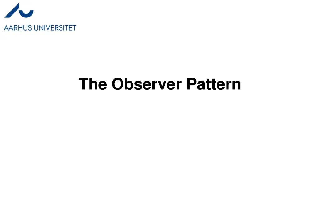 the observer pattern