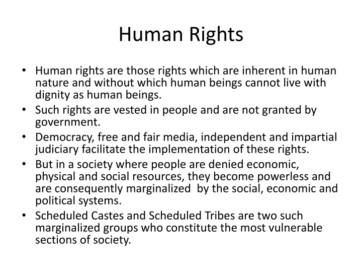 human rights