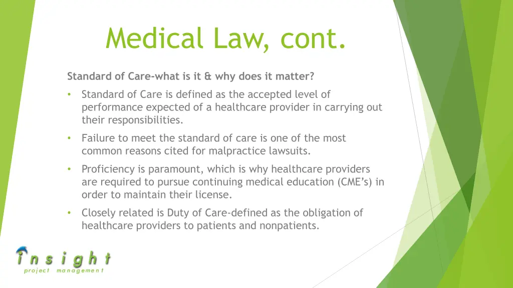 medical law cont 3