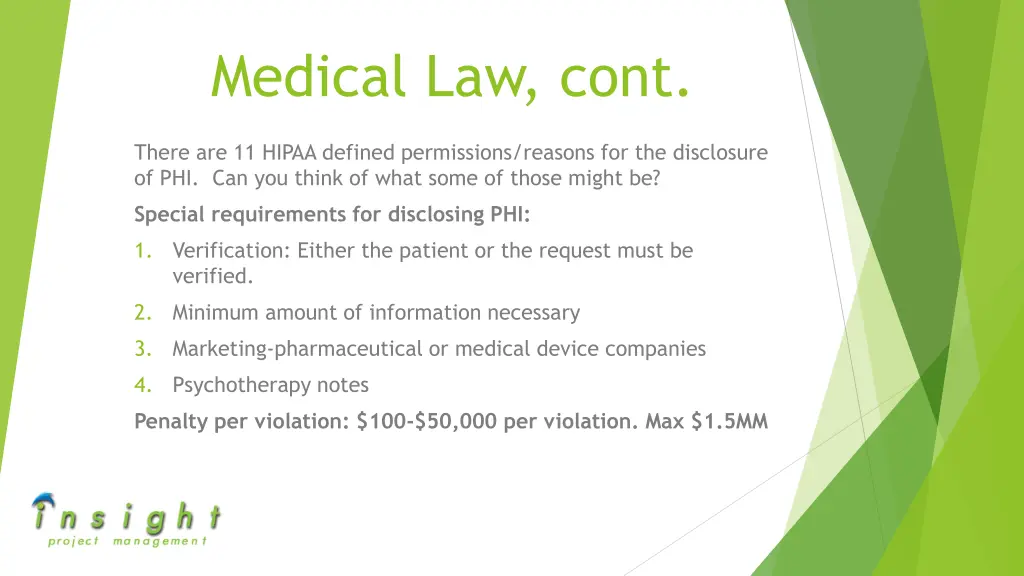 medical law cont