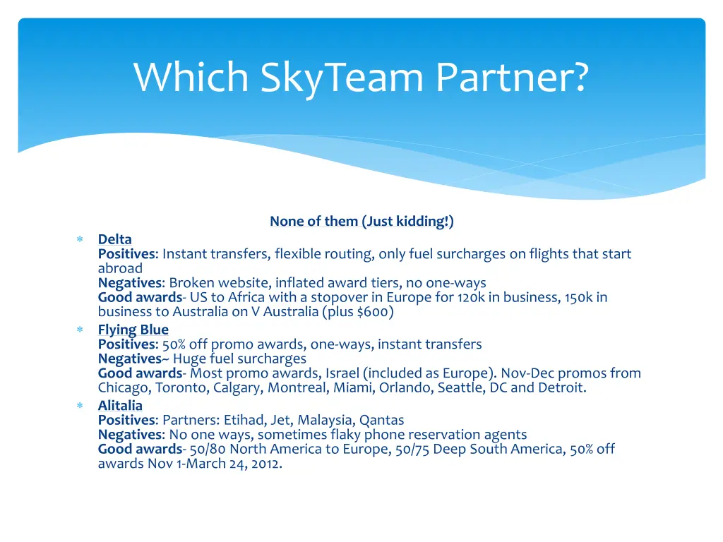 which skyteam partner