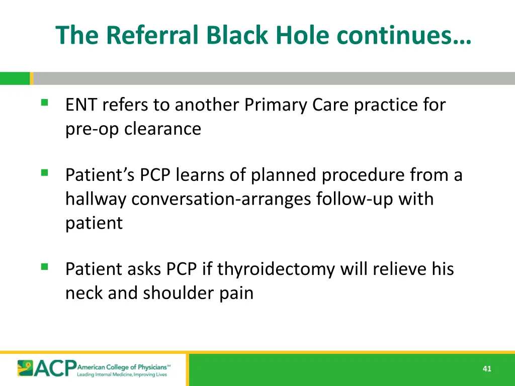 the referral black hole continues