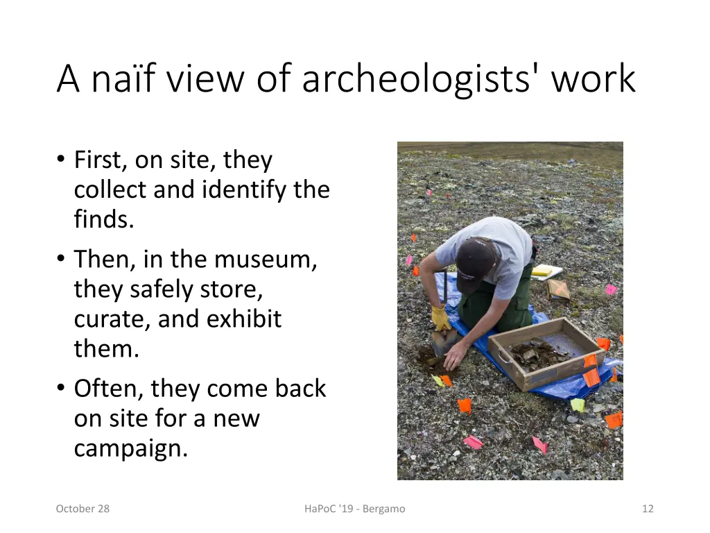 a na f view of archeologists work