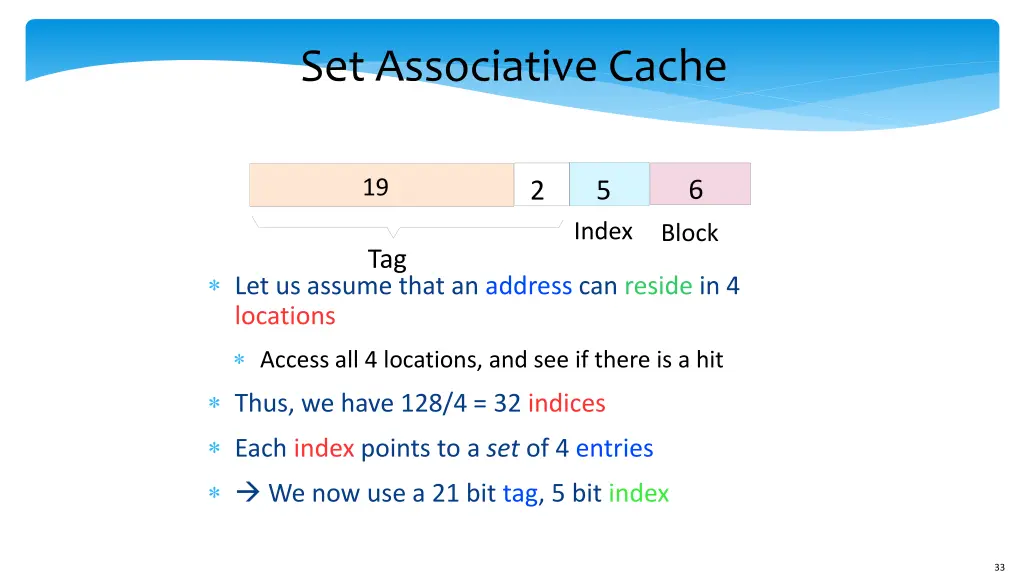 set associative cache