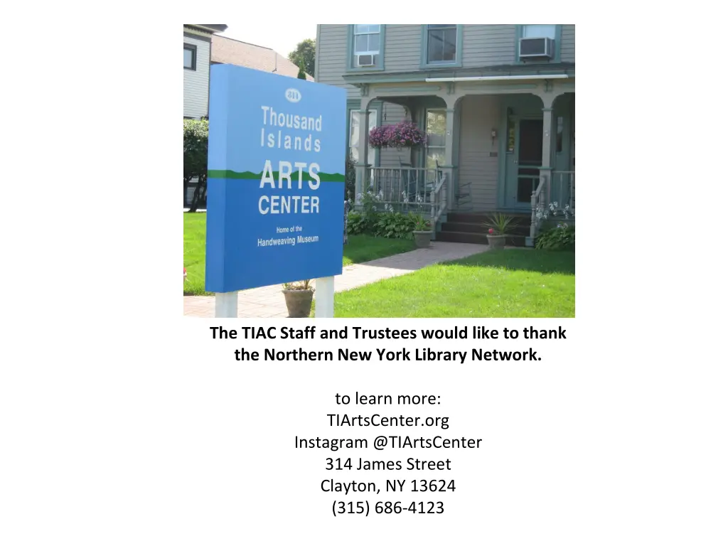 the tiac staff and trustees would like to thank