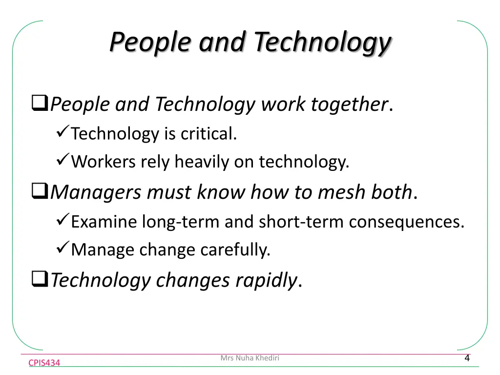 people and technology