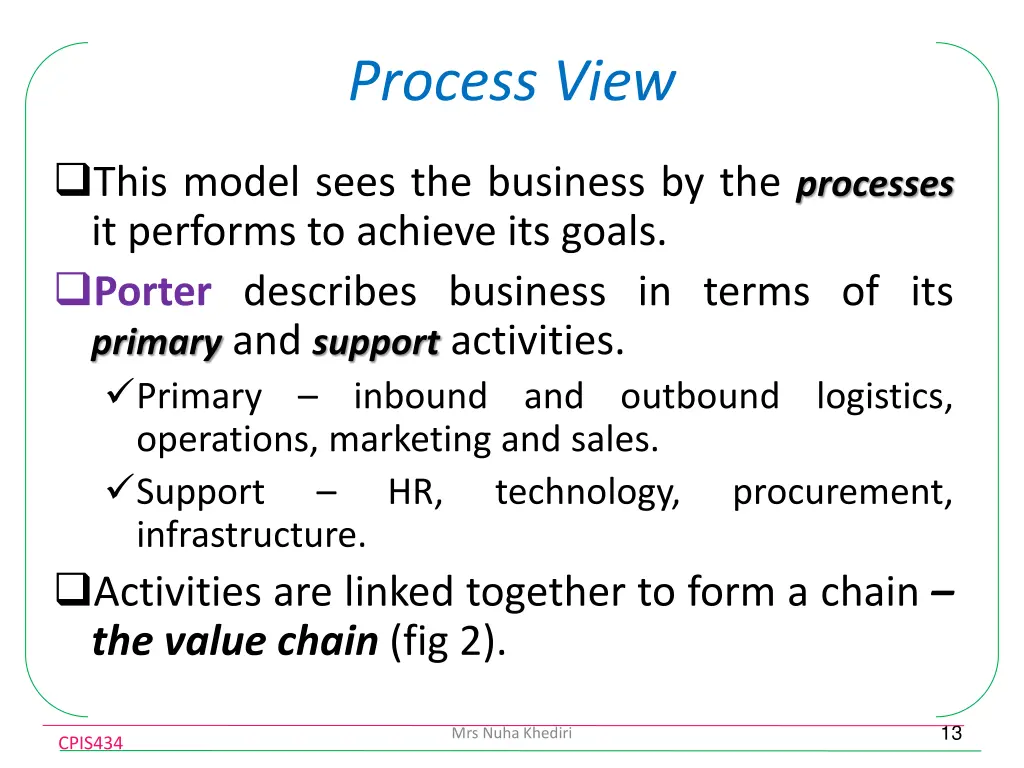 process view