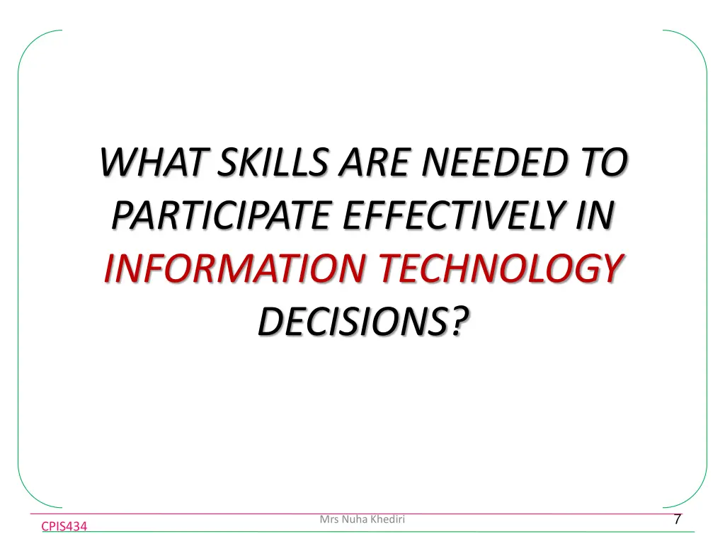 what skills are needed to participate effectively